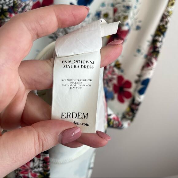 Erdem Floral Maura Sheath Dress 10 - Picture 7 of 13